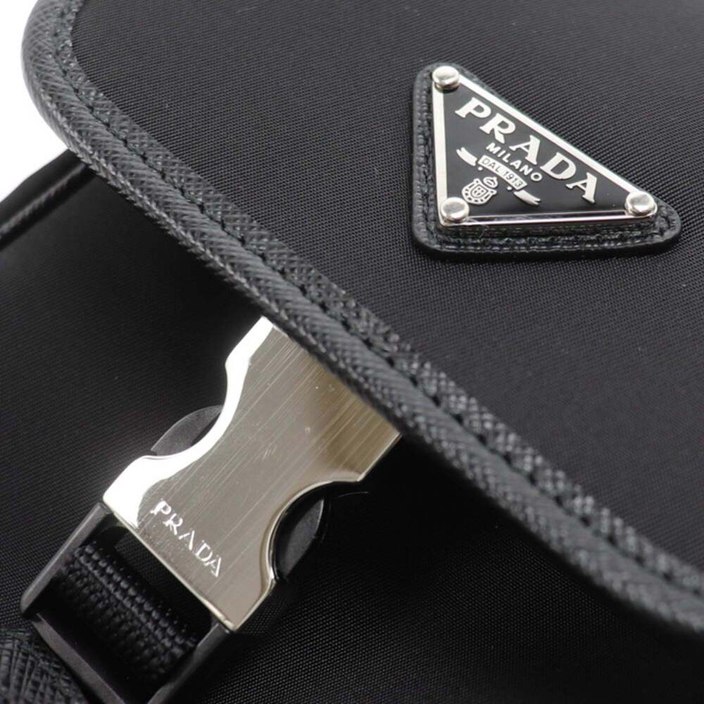 PRADA Black Saffiano Shoulder Bag - Picture 6 of 7